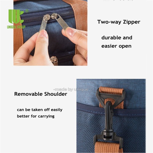  Two Compartments Insulated Lunch Bag 
