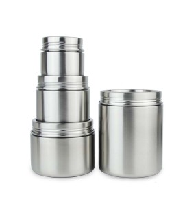 100% Stainless Steel Food Storage Jar 