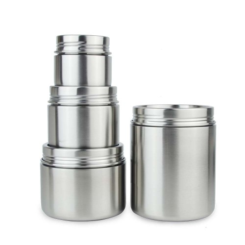 100% Stainless Steel Food Storage Jar 
