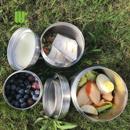 100% Stainless Steel Food Storage Jar 