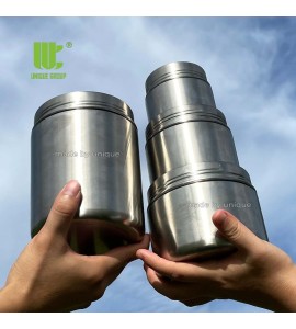 100% Stainless Steel Food Storage Jar 