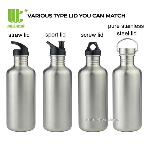 Single Wall Premium Sports Water Bottle 
